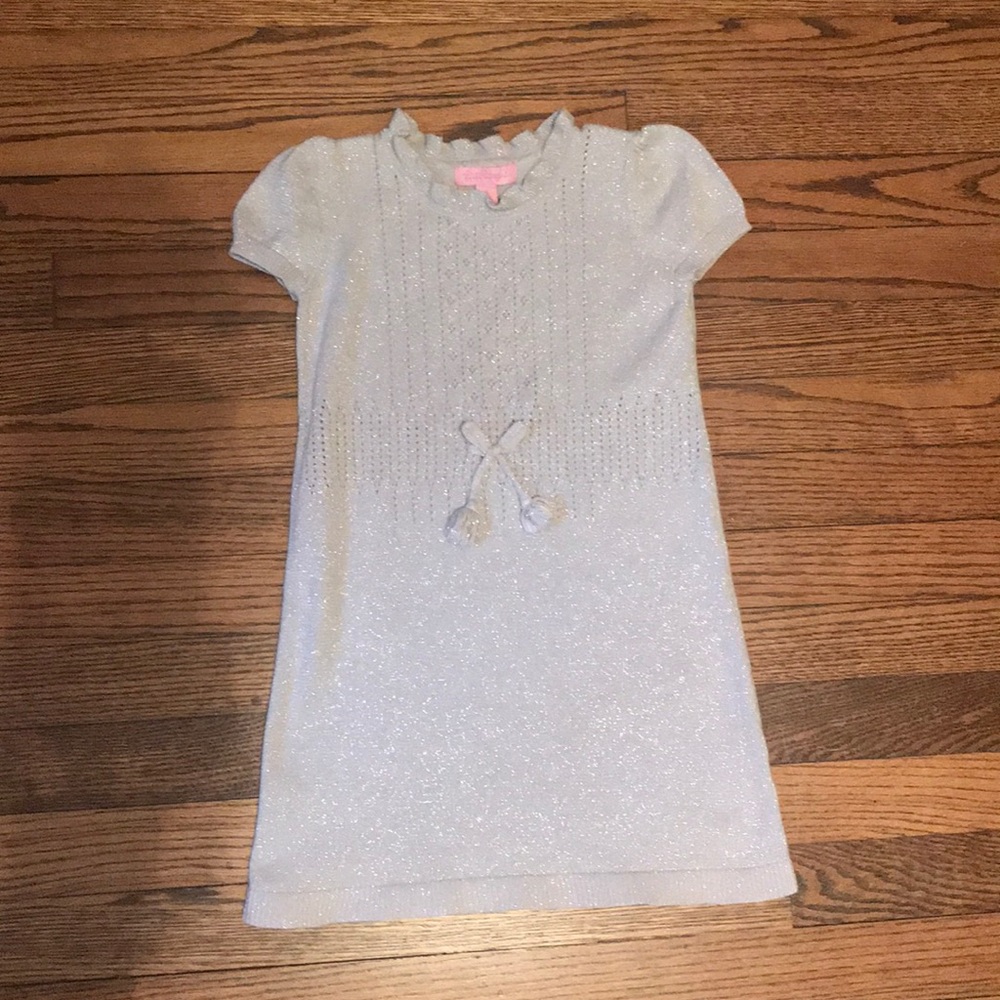 Lilly Pulitzer size 5 silver shimmer dress